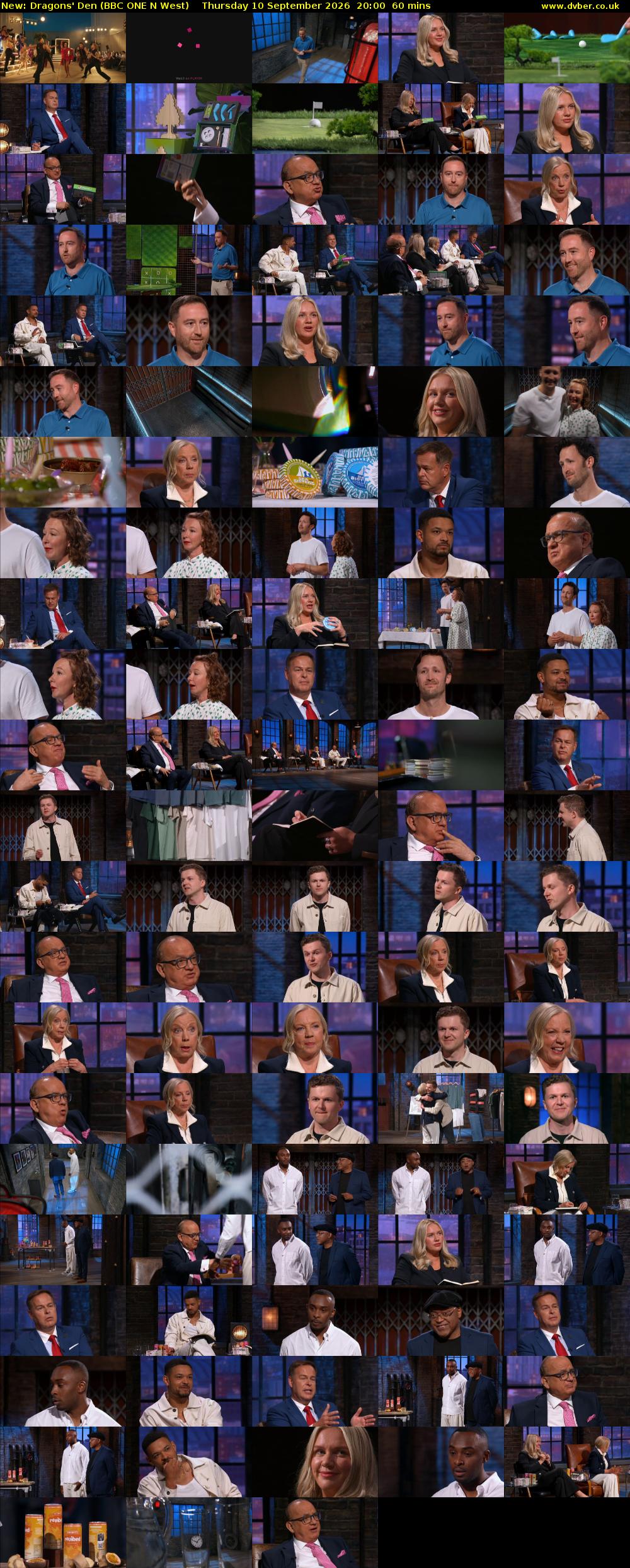 Dragons' Den (BBC ONE N West) Thursday 10 September 2026 20:00 - 21:00