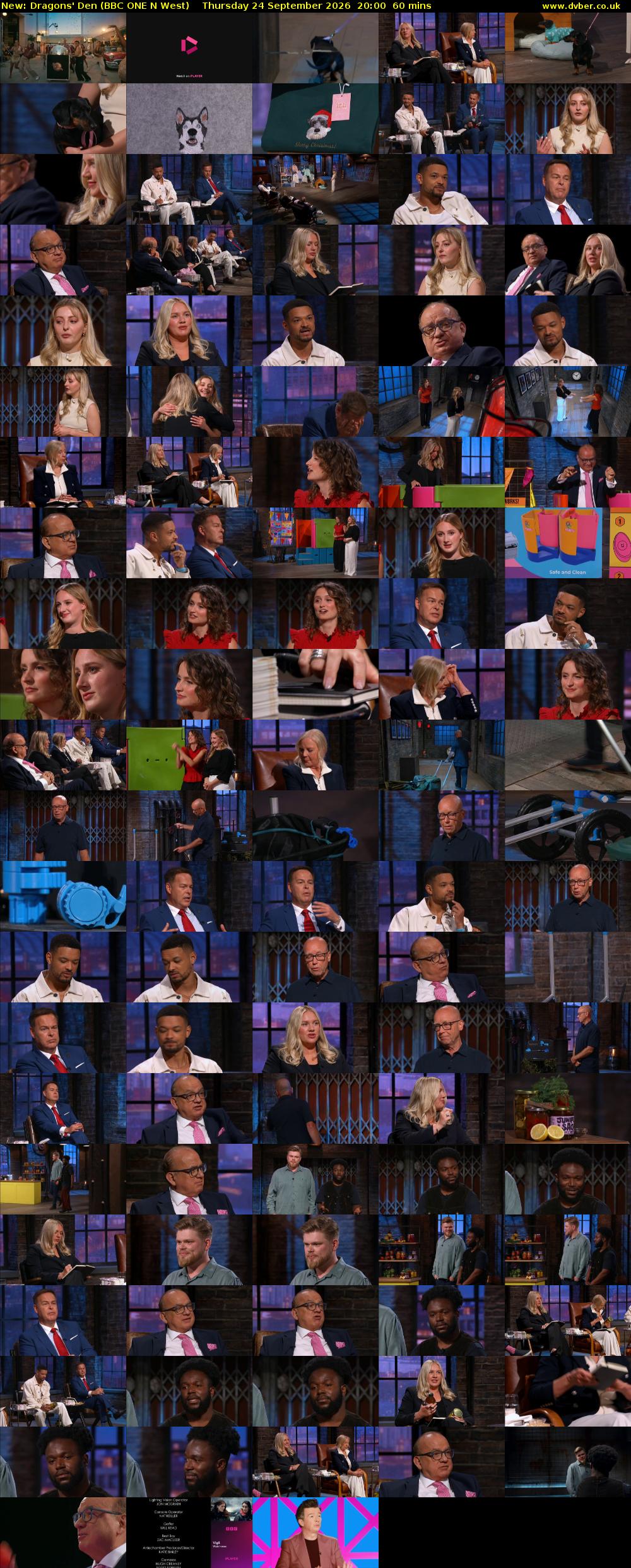 Dragons' Den (BBC ONE N West) Thursday 24 September 2026 20:00 - 21:00