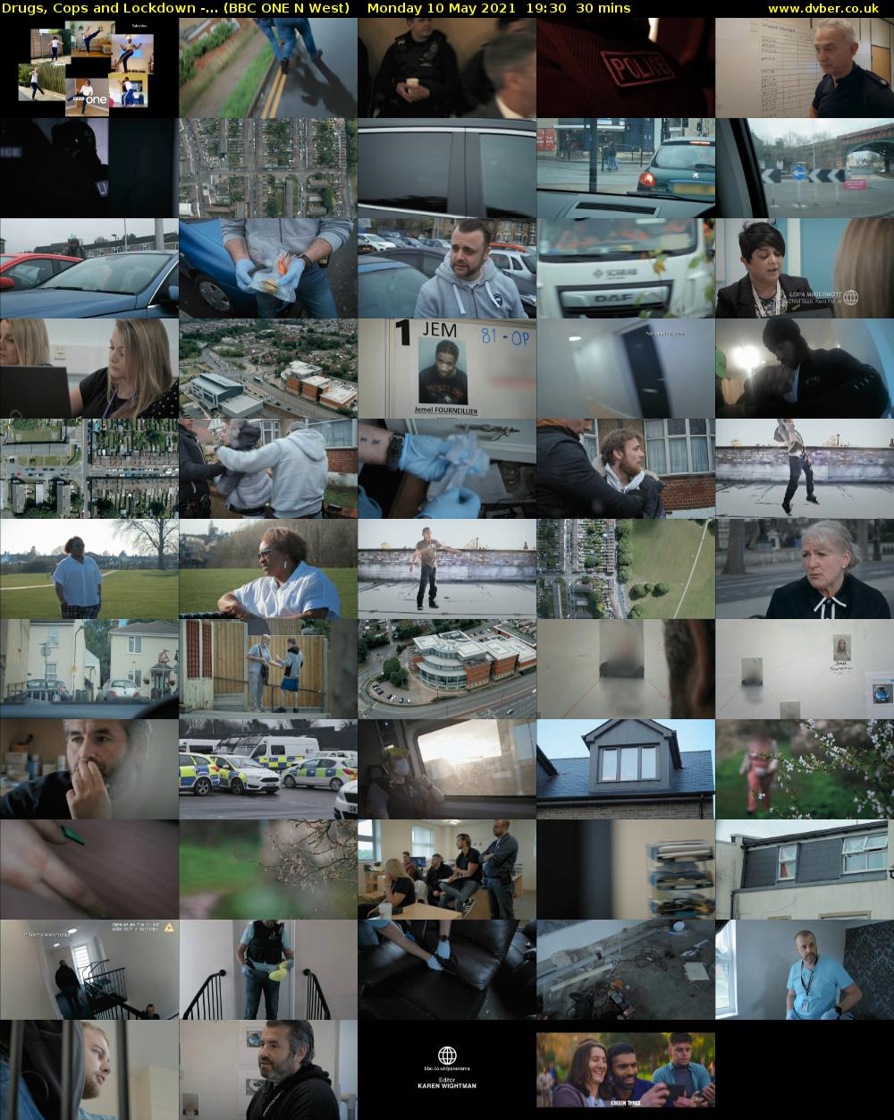 Drugs, Cops and Lockdown -... (BBC ONE N West) Monday 10 May 2021 19:30 - 20:00