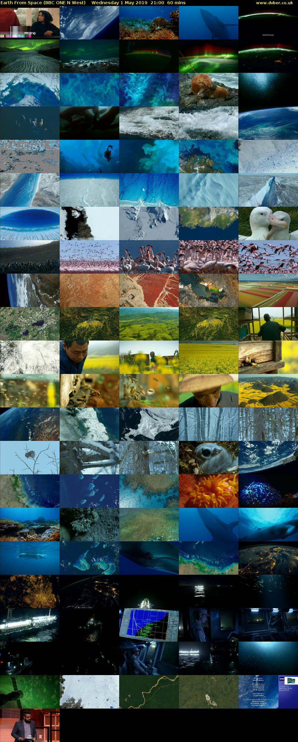 Earth from Space (BBC ONE N West) Wednesday 1 May 2019 21:00 - 22:00