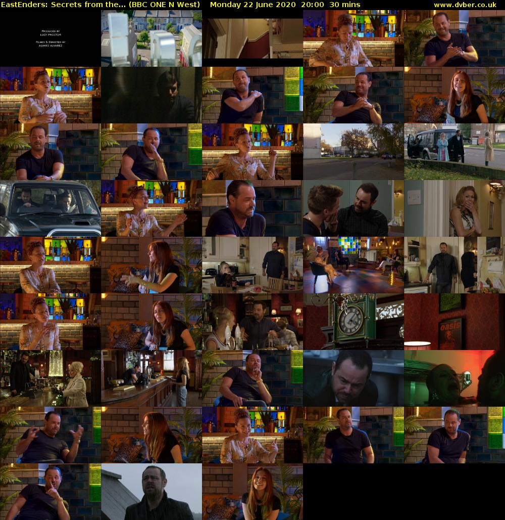EastEnders: Secrets from the... (BBC ONE N West) Monday 22 June 2020 20:00 - 20:30