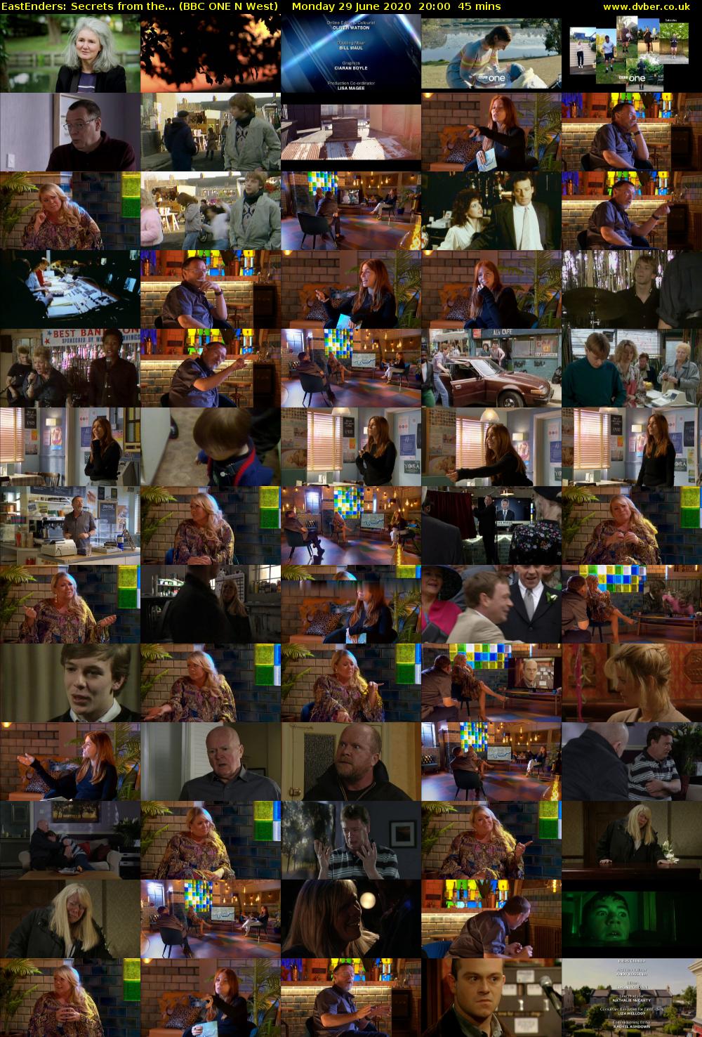 EastEnders: Secrets from the... (BBC ONE N West) Monday 29 June 2020 20:00 - 20:45