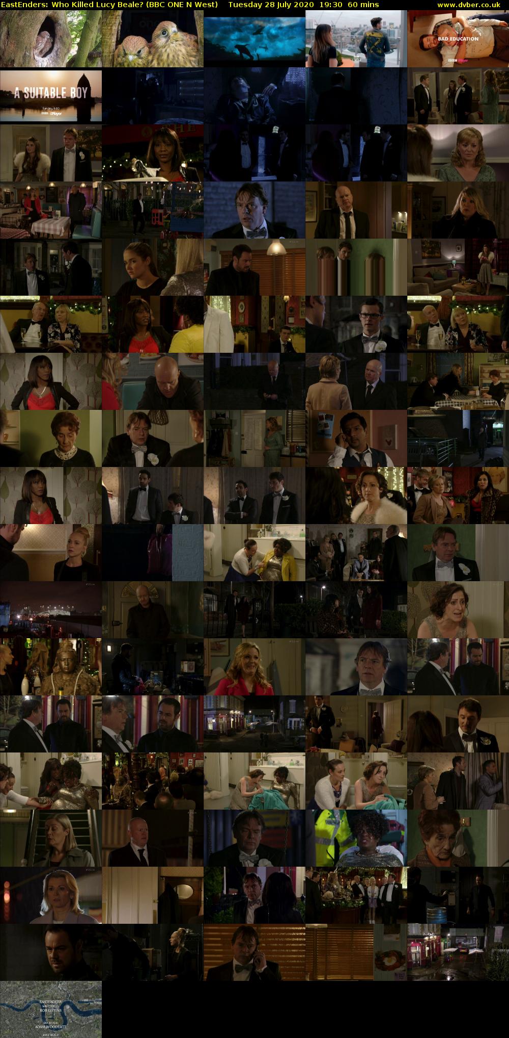 EastEnders: Who Killed Lucy Beale? (BBC ONE N West) Tuesday 28 July 2020 19:30 - 20:30