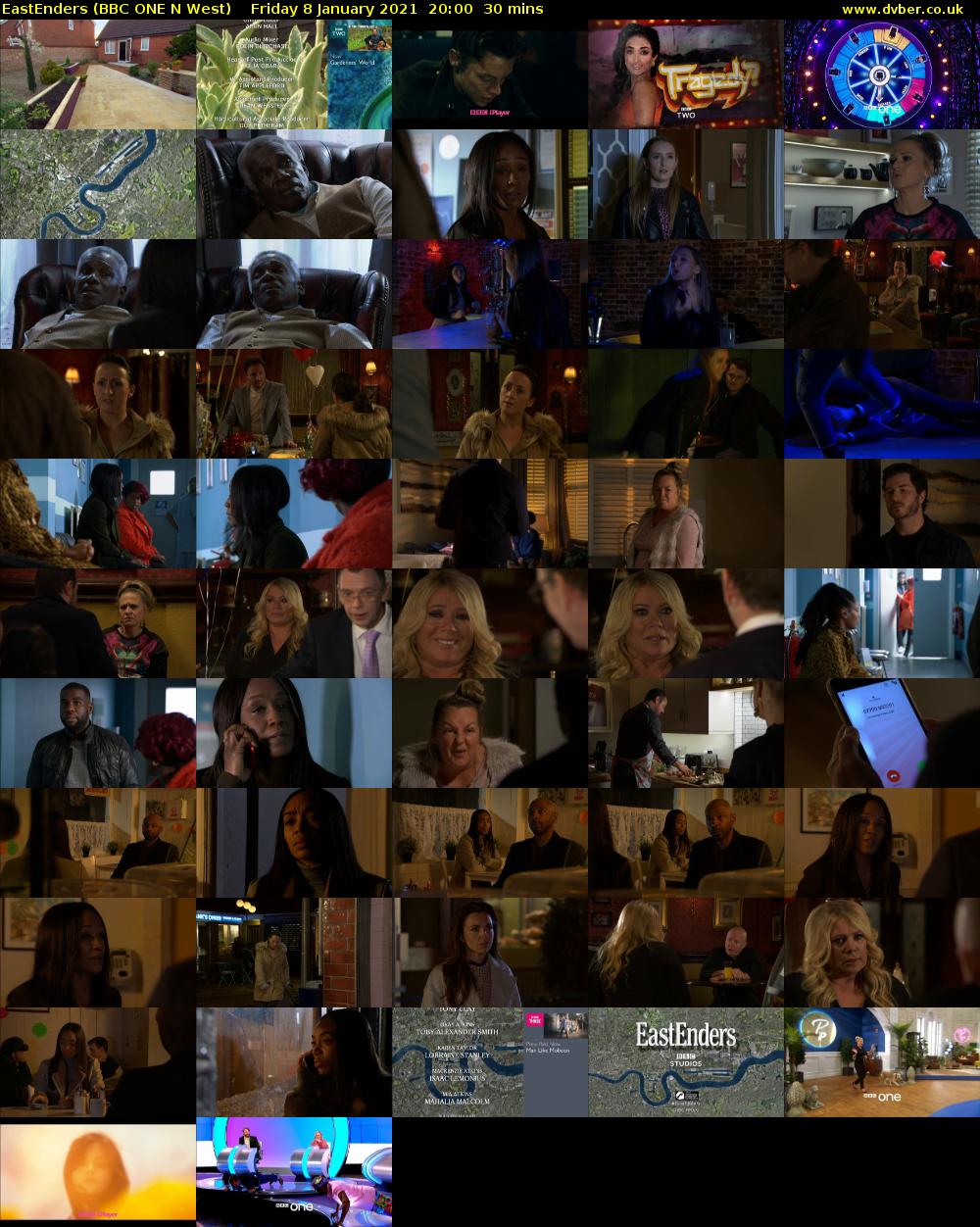 EastEnders (BBC ONE N West) Friday 8 January 2021 20:00 - 20:30
