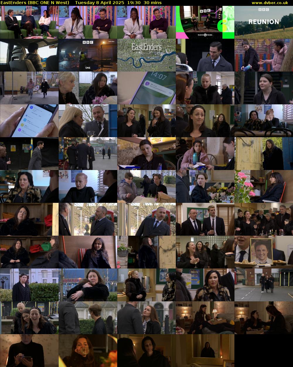 EastEnders (BBC ONE N West) Tuesday 8 April 2025 19:30 - 20:00