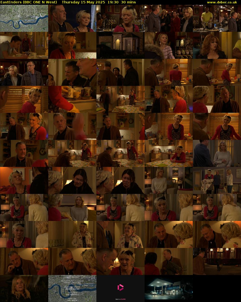 EastEnders (BBC ONE N West) Thursday 15 May 2025 19:30 - 20:00