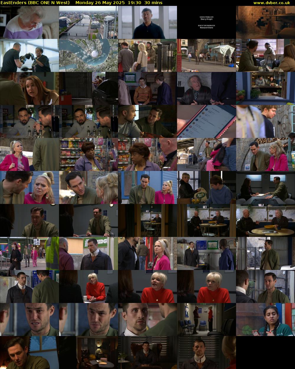 EastEnders (BBC ONE N West) Monday 26 May 2025 19:30 - 20:00