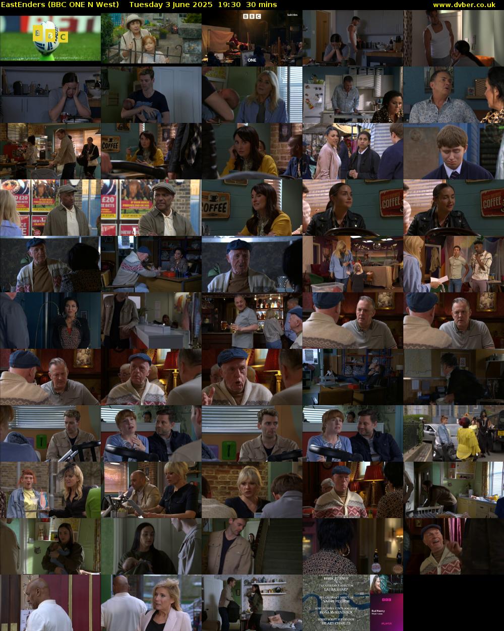 EastEnders (BBC ONE N West) Tuesday 3 June 2025 19:30 - 20:00