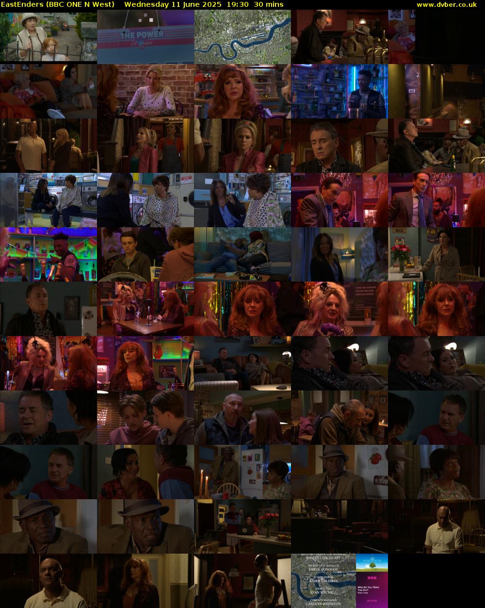 EastEnders (BBC ONE N West) Wednesday 11 June 2025 19:30 - 20:00