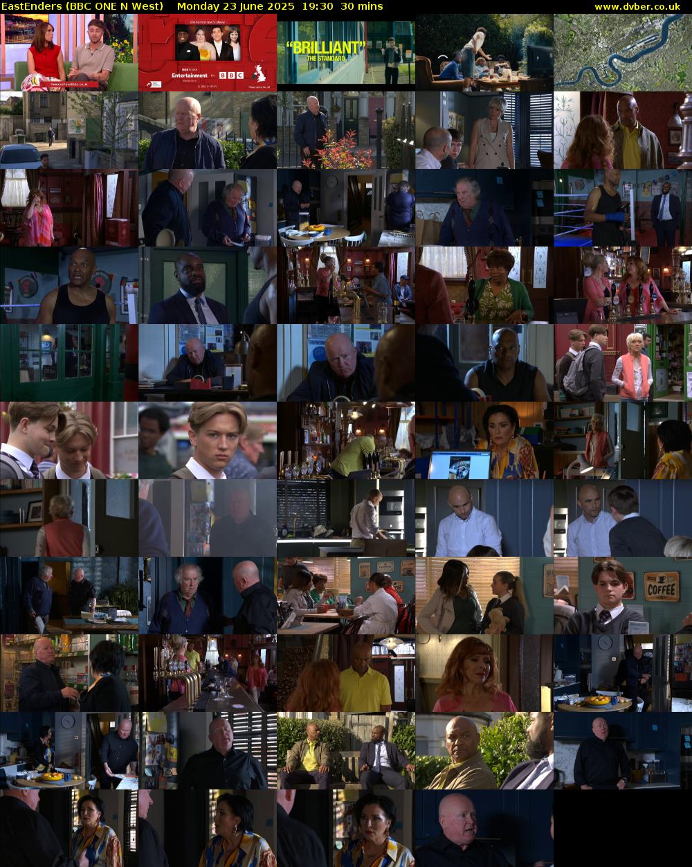 EastEnders (BBC ONE N West) Monday 23 June 2025 19:30 - 20:00