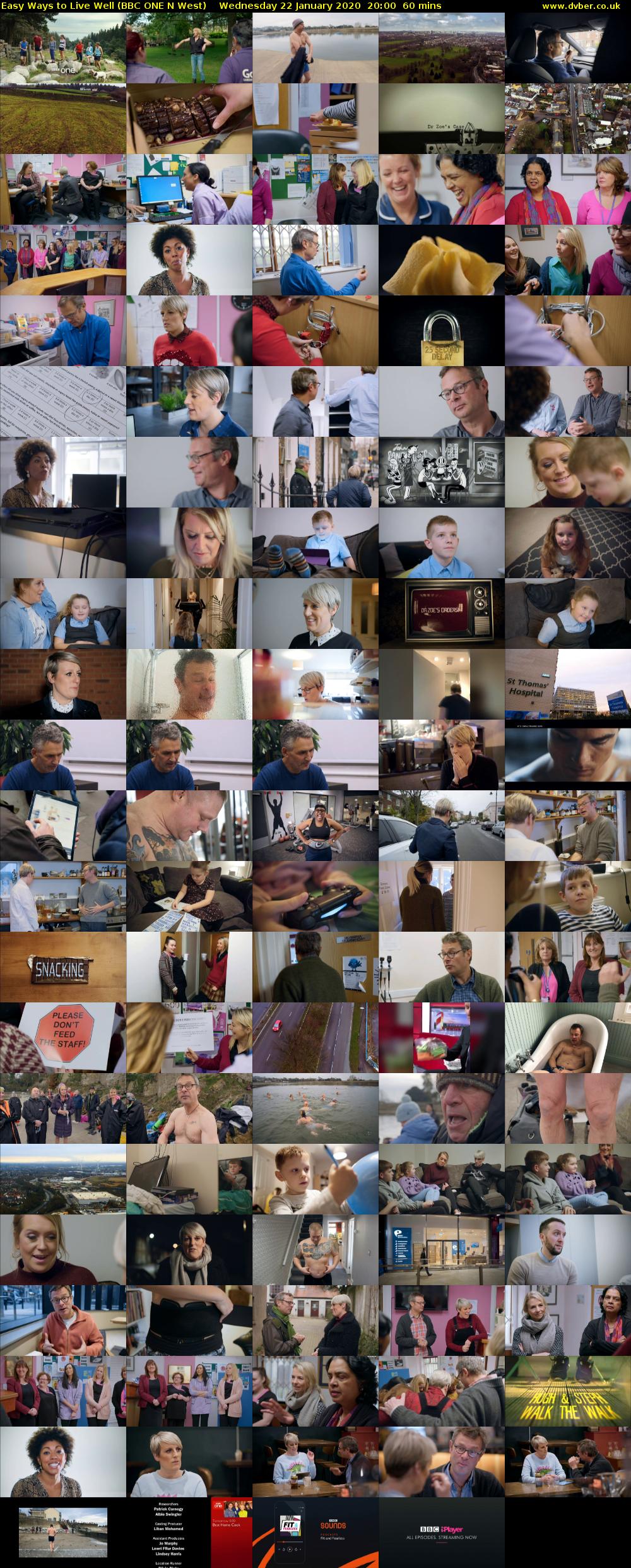 Easy Ways to Live Well (BBC ONE N West) Wednesday 22 January 2020 20:00 - 21:00