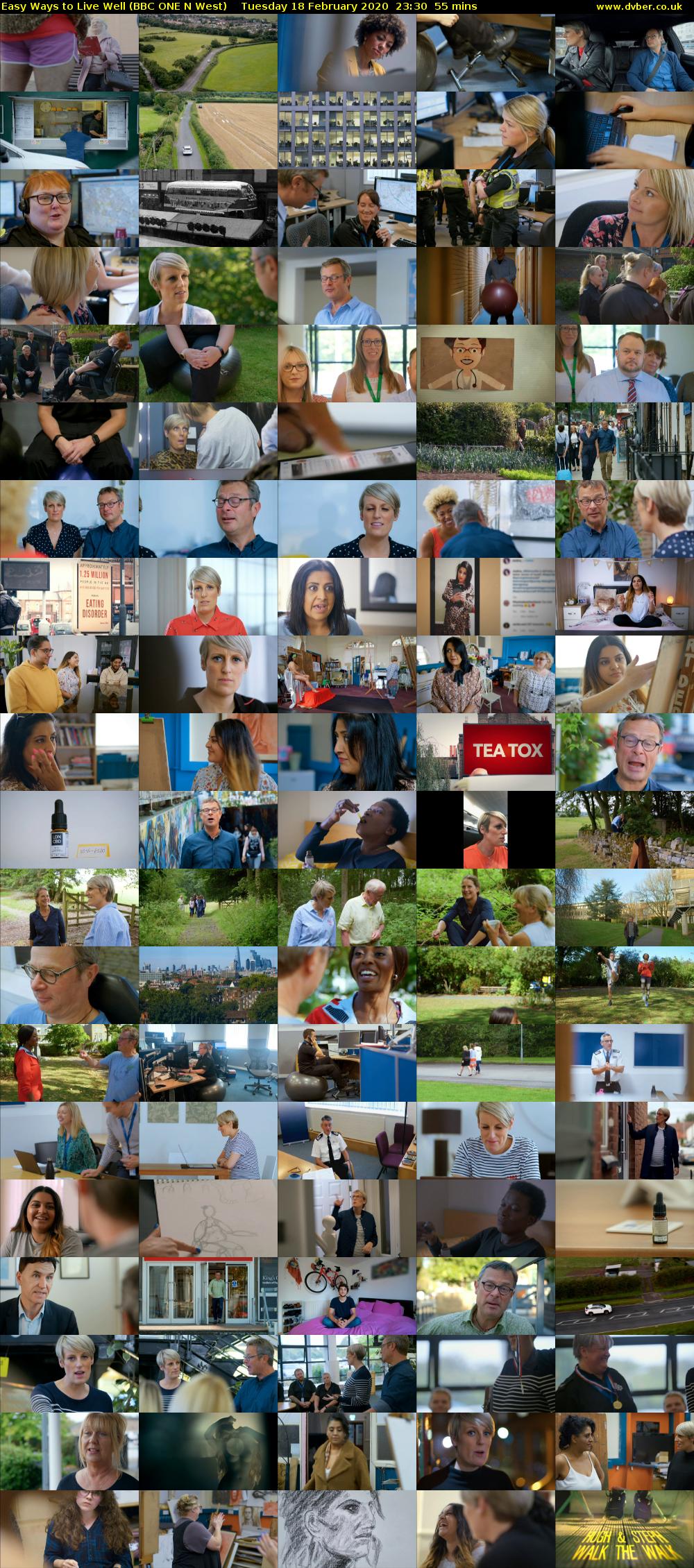 Easy Ways to Live Well (BBC ONE N West) Tuesday 18 February 2020 23:30 - 00:25
