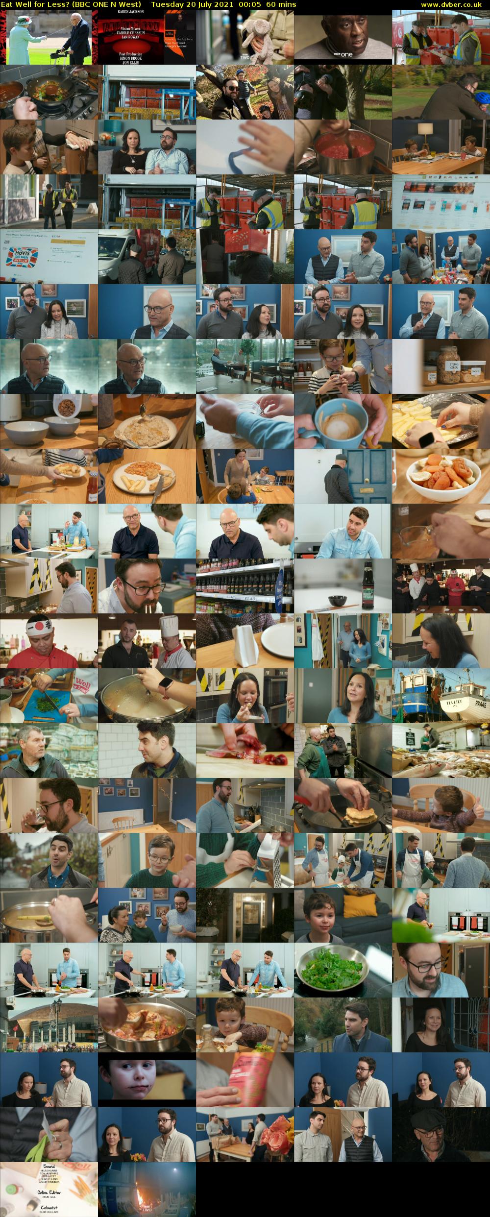 Eat Well for Less? (BBC ONE N West) Tuesday 20 July 2021 00:05 - 01:05