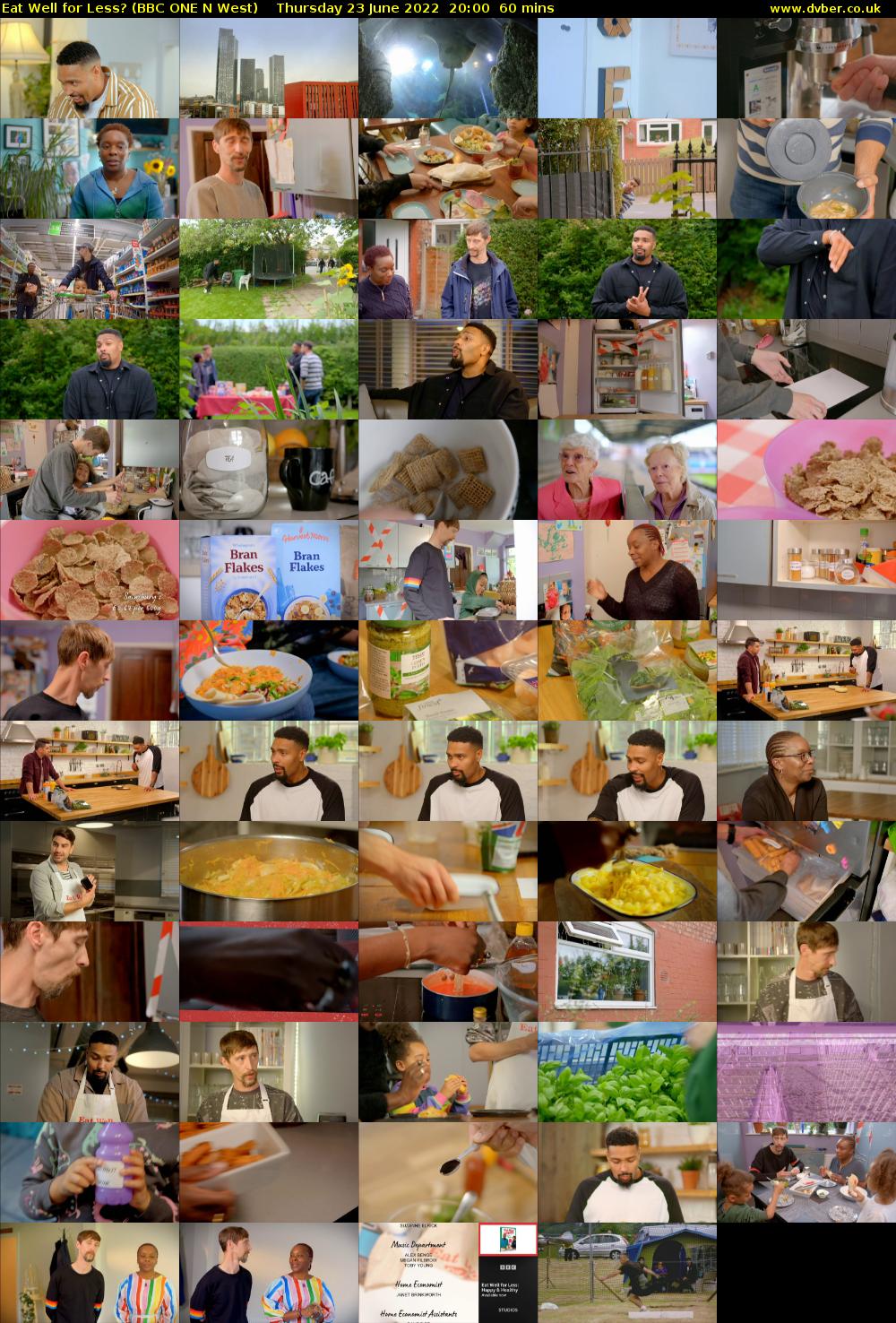 Eat Well for Less? (BBC ONE N West) Thursday 23 June 2022 20:00 - 21:00