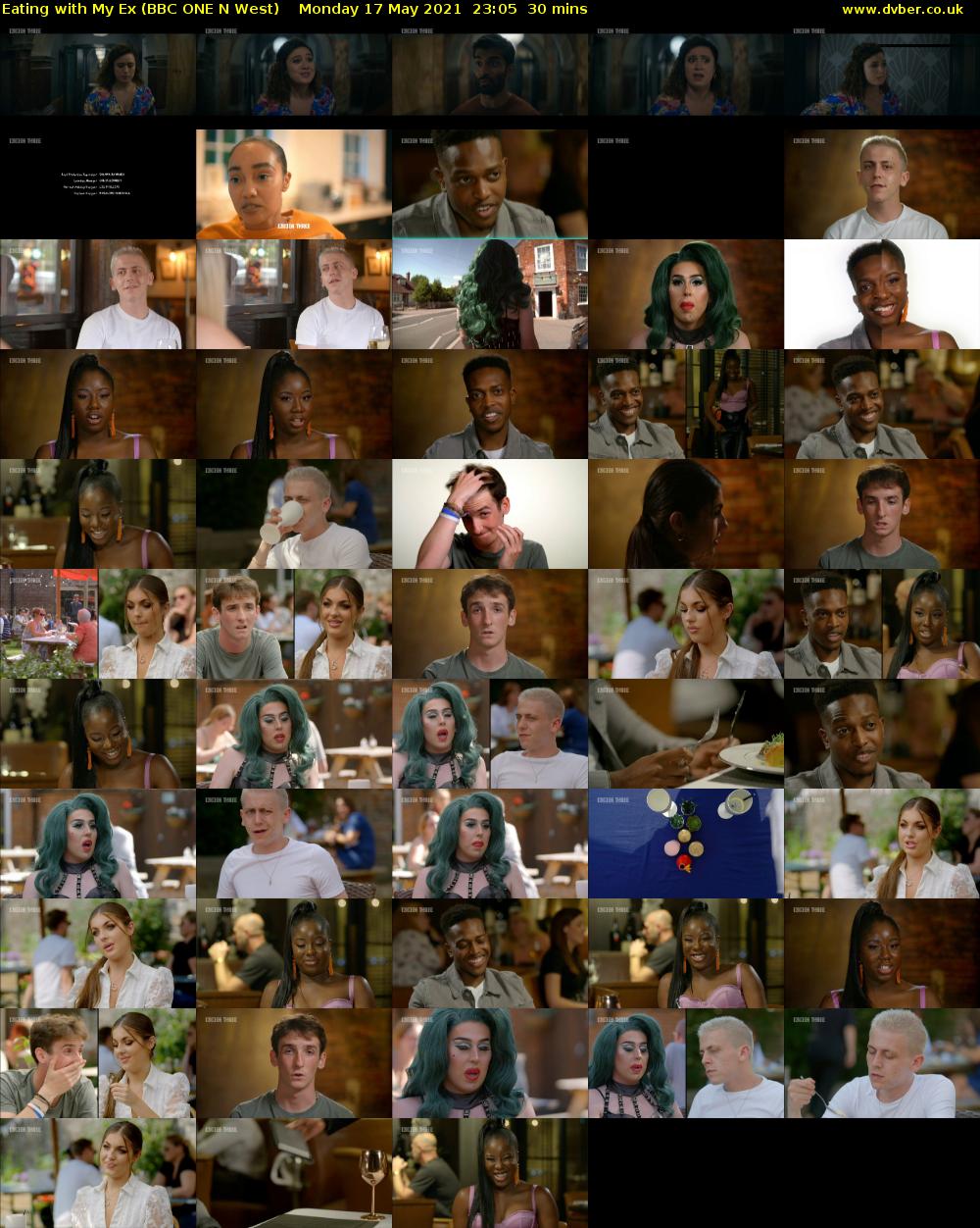 Eating with My Ex (BBC ONE N West) Monday 17 May 2021 23:05 - 23:35