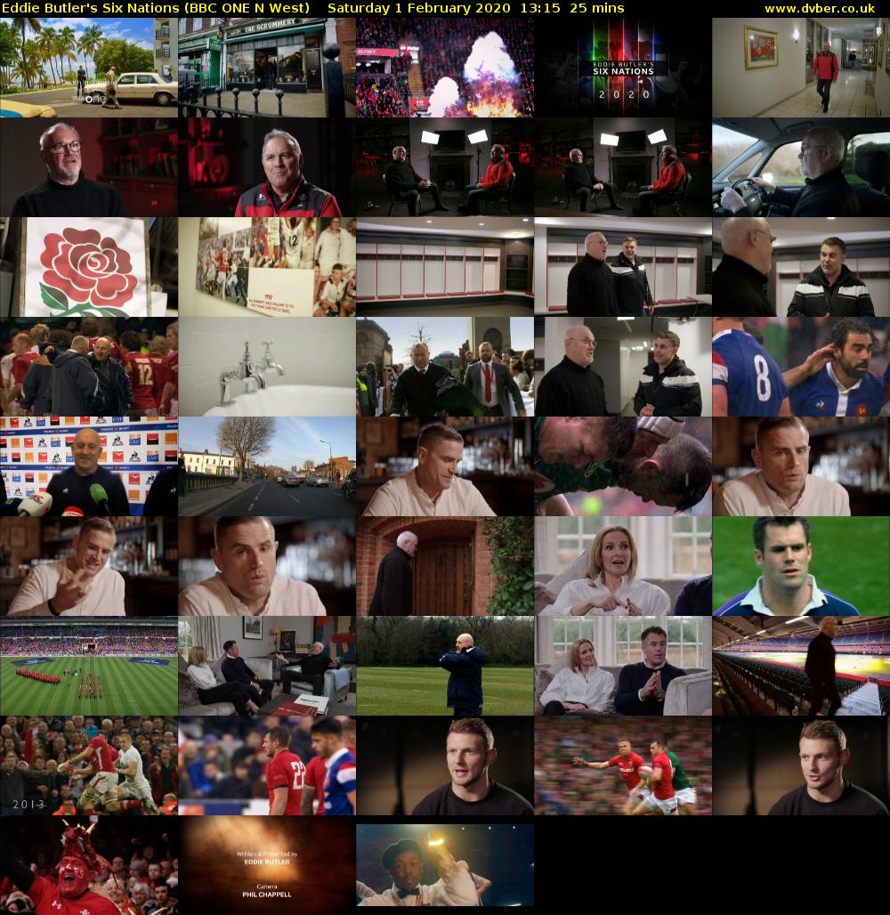 Eddie Butler's Six Nations (BBC ONE N West) Saturday 1 February 2020 13:15 - 13:40