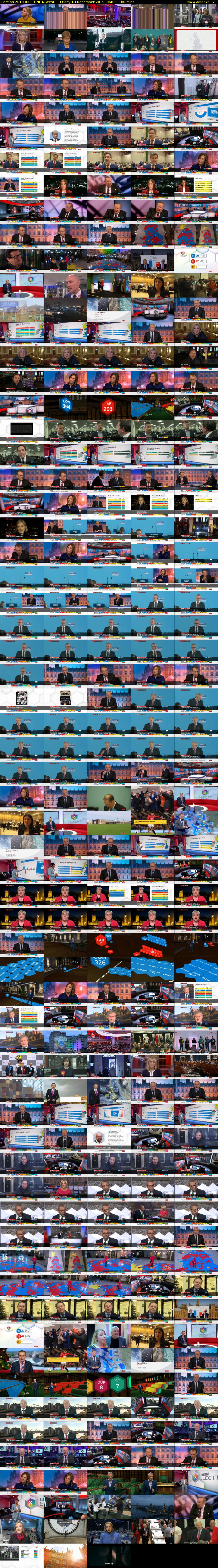 Election 2019 (BBC ONE N West) Friday 13 December 2019 06:00 - 09:00