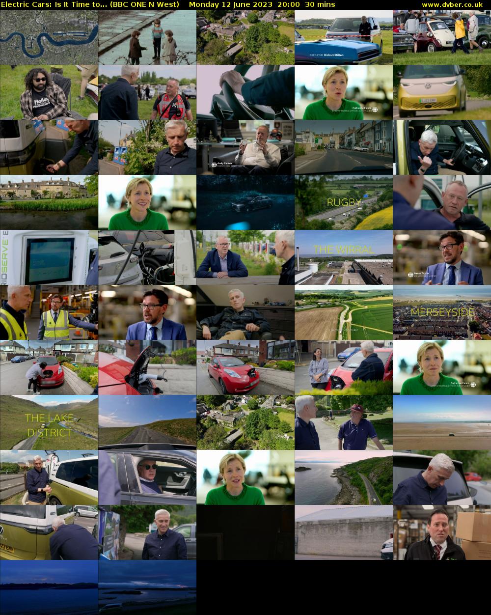 Electric Cars: Is It Time to... (BBC ONE N West) Monday 12 June 2023 20:00 - 20:30