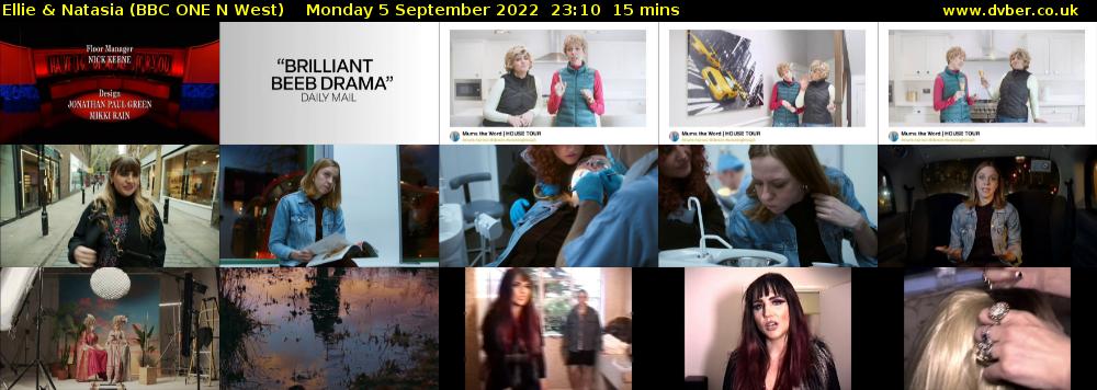 Ellie & Natasia (BBC ONE N West) Monday 5 September 2022 23:10 - 23:25
