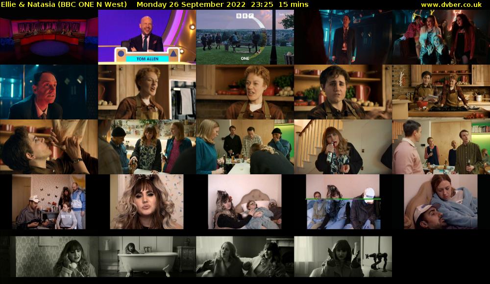 Ellie & Natasia (BBC ONE N West) Monday 26 September 2022 23:25 - 23:40
