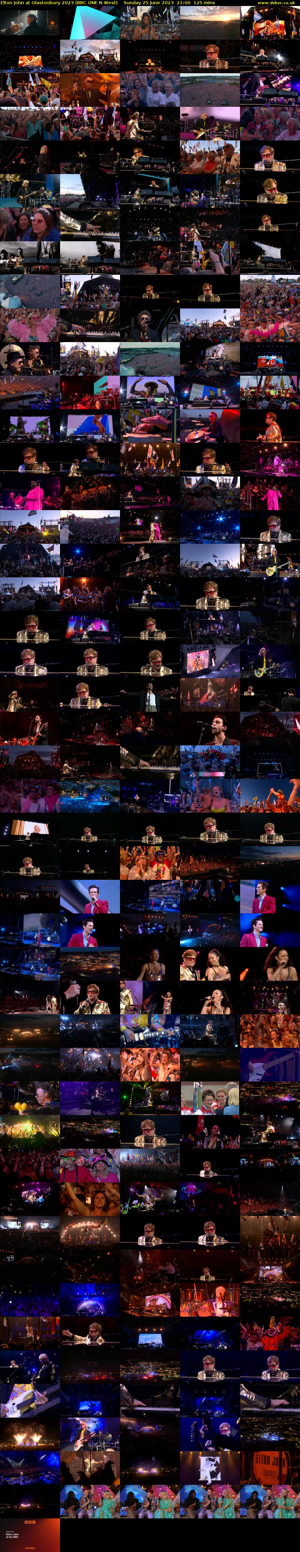 Elton John at Glastonbury 2023 (BBC ONE N West) Sunday 25 June 2023 21:00 - 23:05