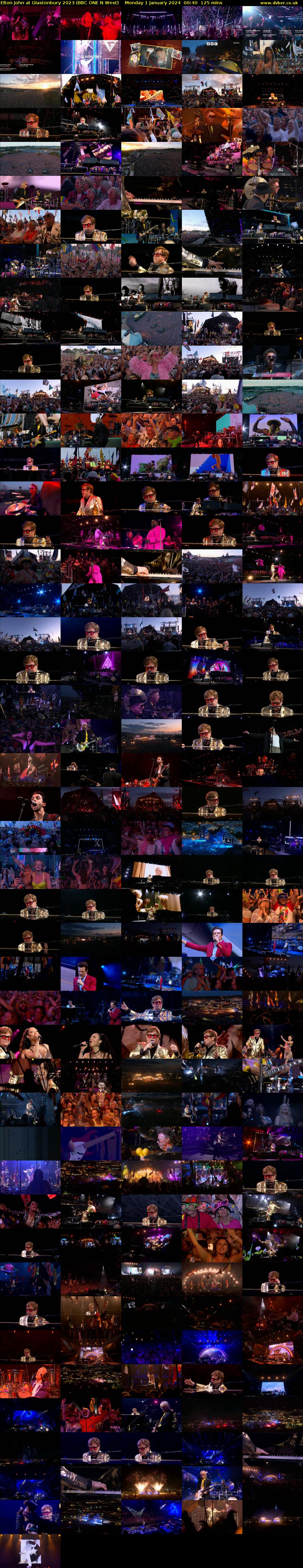 Elton John at Glastonbury 2023 (BBC ONE N West) Monday 1 January 2024 00:40 - 02:45