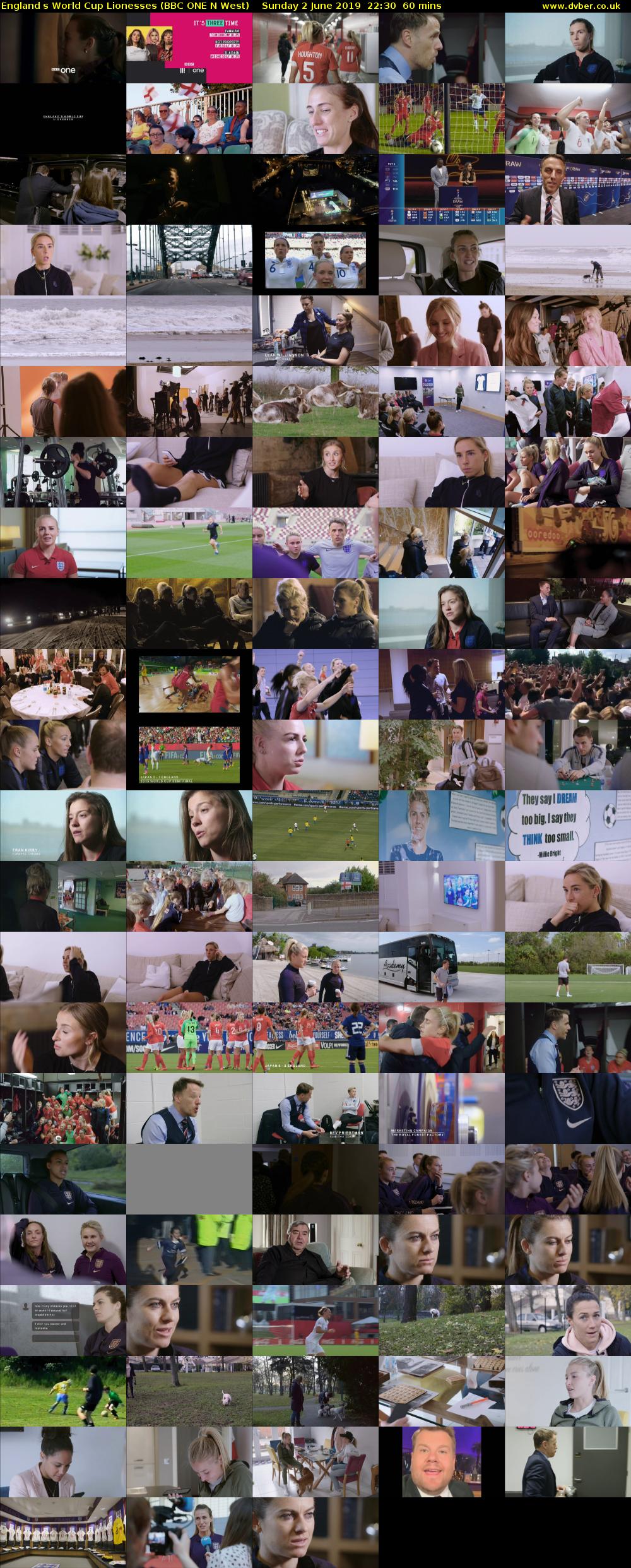 Englands World Cup Lionesses (BBC ONE N West) Sunday 2 June 2019 22:30 - 23:30