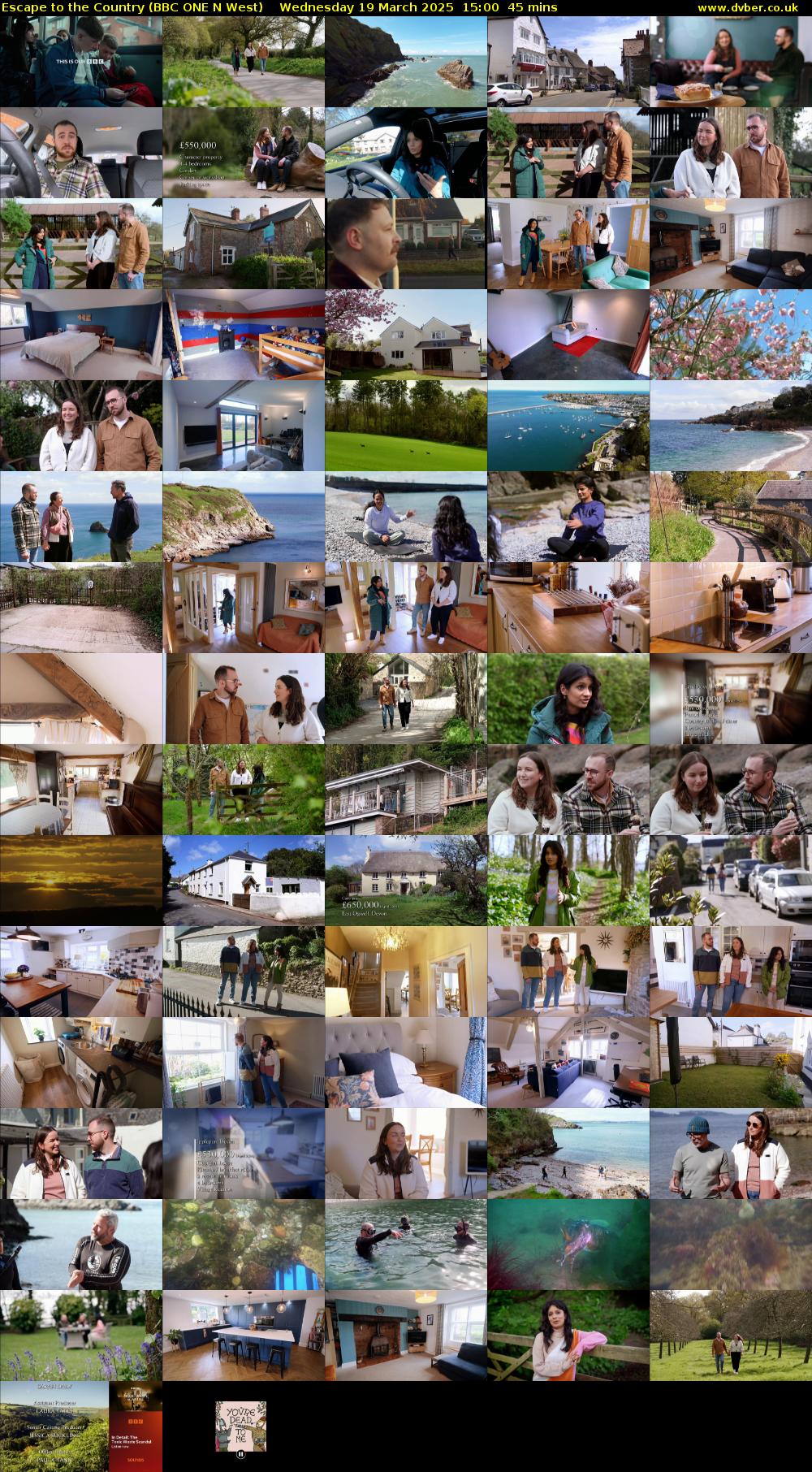 Escape to the Country (BBC ONE N West) Wednesday 19 March 2025 15:00 - 15:45