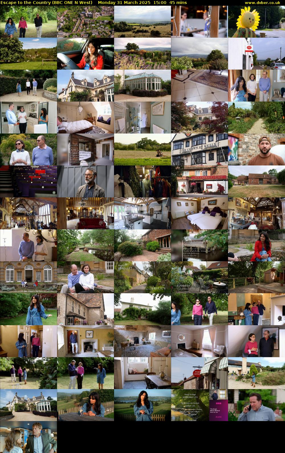 Escape to the Country (BBC ONE N West) Monday 31 March 2025 15:00 - 15:45
