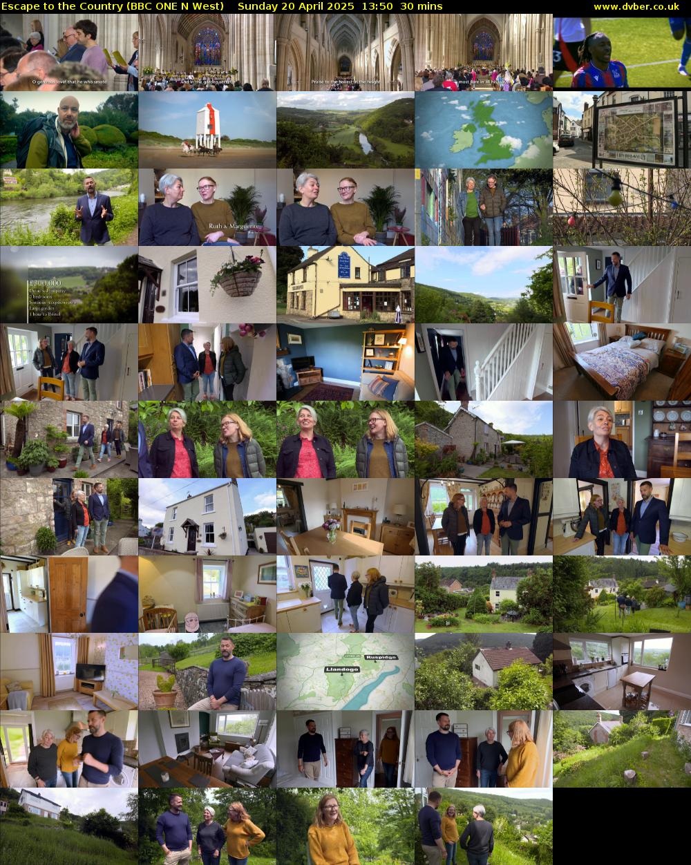 Escape to the Country (BBC ONE N West) Sunday 20 April 2025 13:50 - 14:20