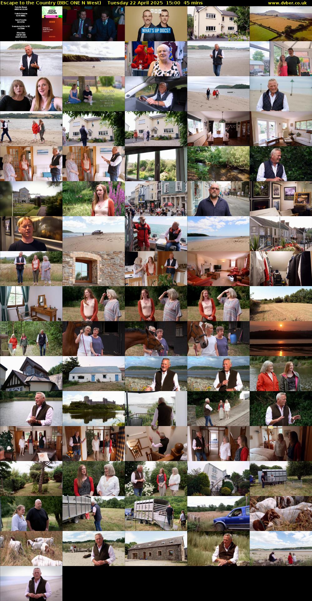 Escape to the Country (BBC ONE N West) Tuesday 22 April 2025 15:00 - 15:45