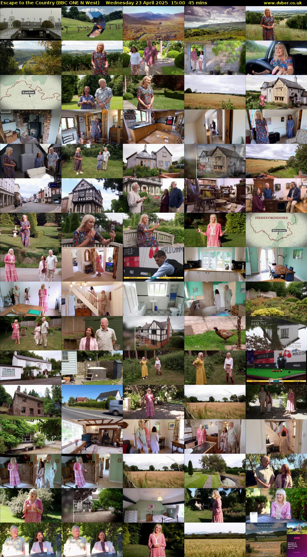 Escape to the Country (BBC ONE N West) Wednesday 23 April 2025 15:00 - 15:45