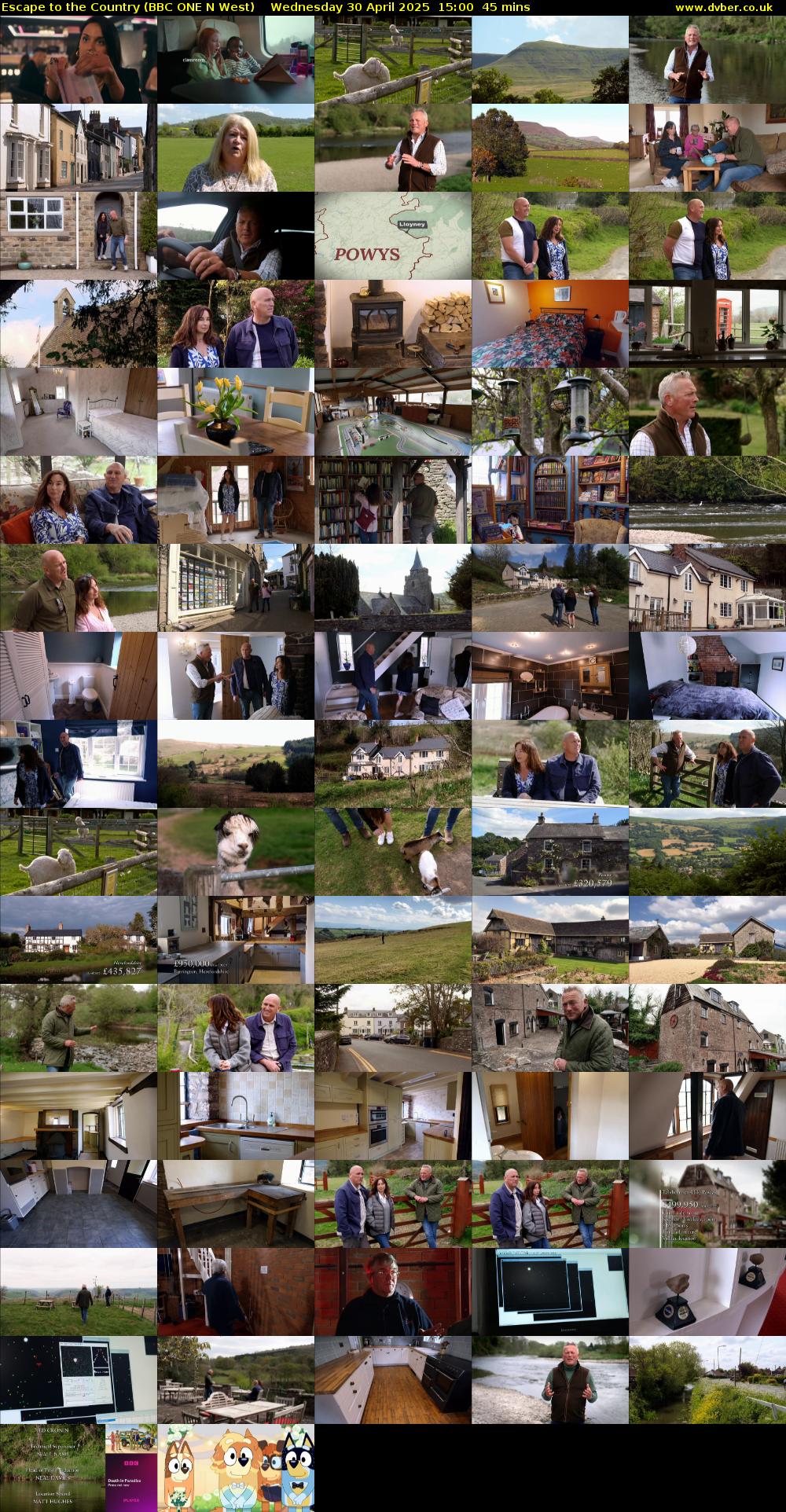 Escape to the Country (BBC ONE N West) Wednesday 30 April 2025 15:00 - 15:45