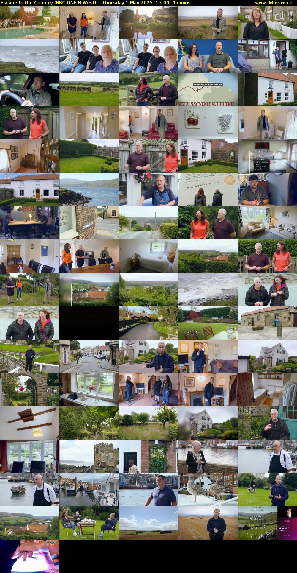 Escape to the Country (BBC ONE N West) Thursday 1 May 2025 15:00 - 15:45