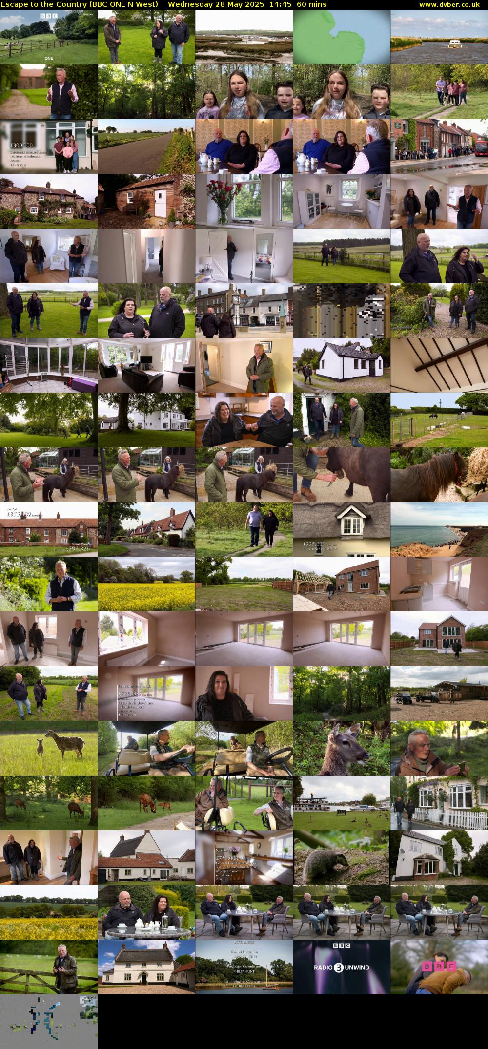 Escape to the Country (BBC ONE N West) Wednesday 28 May 2025 14:45 - 15:45