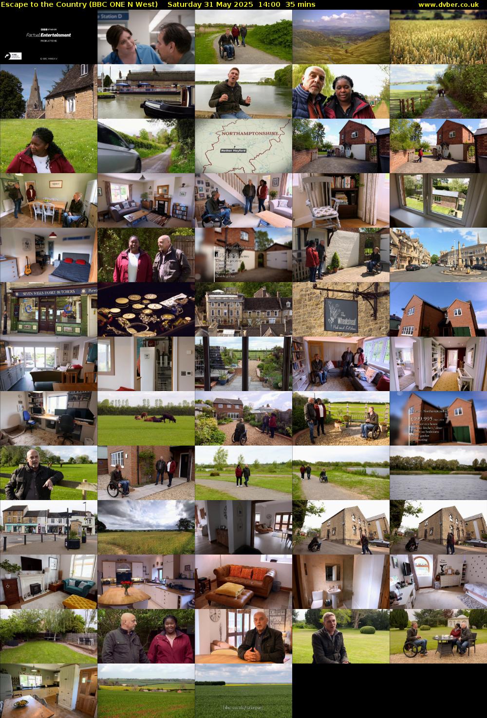 Escape to the Country (BBC ONE N West) Saturday 31 May 2025 14:00 - 14:35