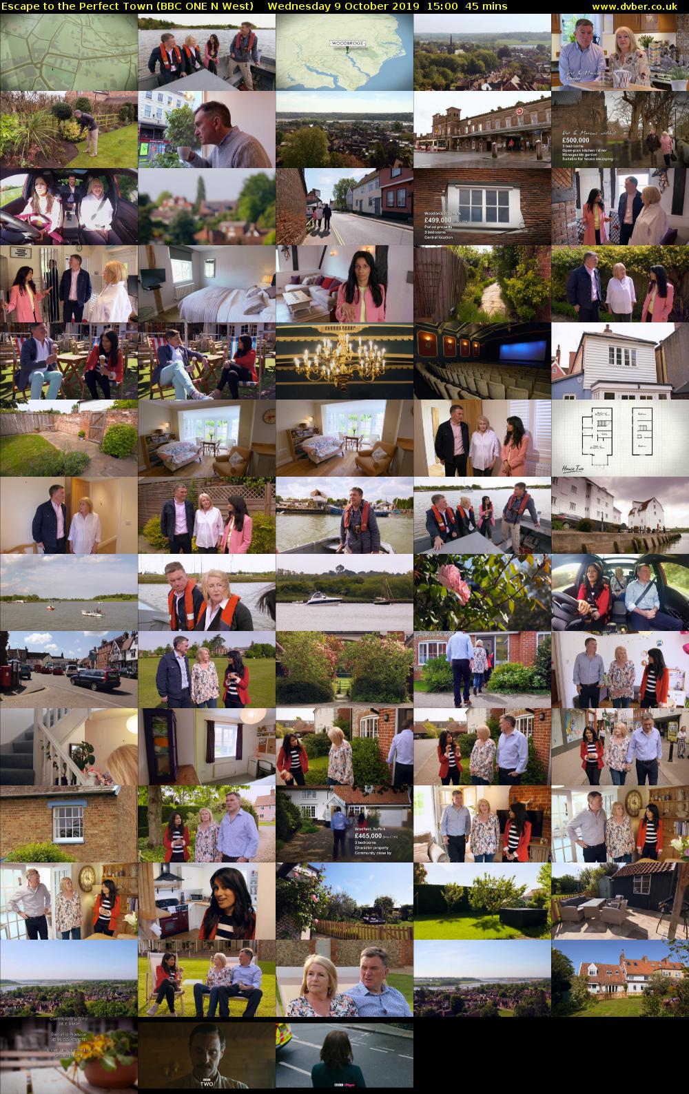 Escape to the Perfect Town (BBC ONE N West) Wednesday 9 October 2019 15:00 - 15:45