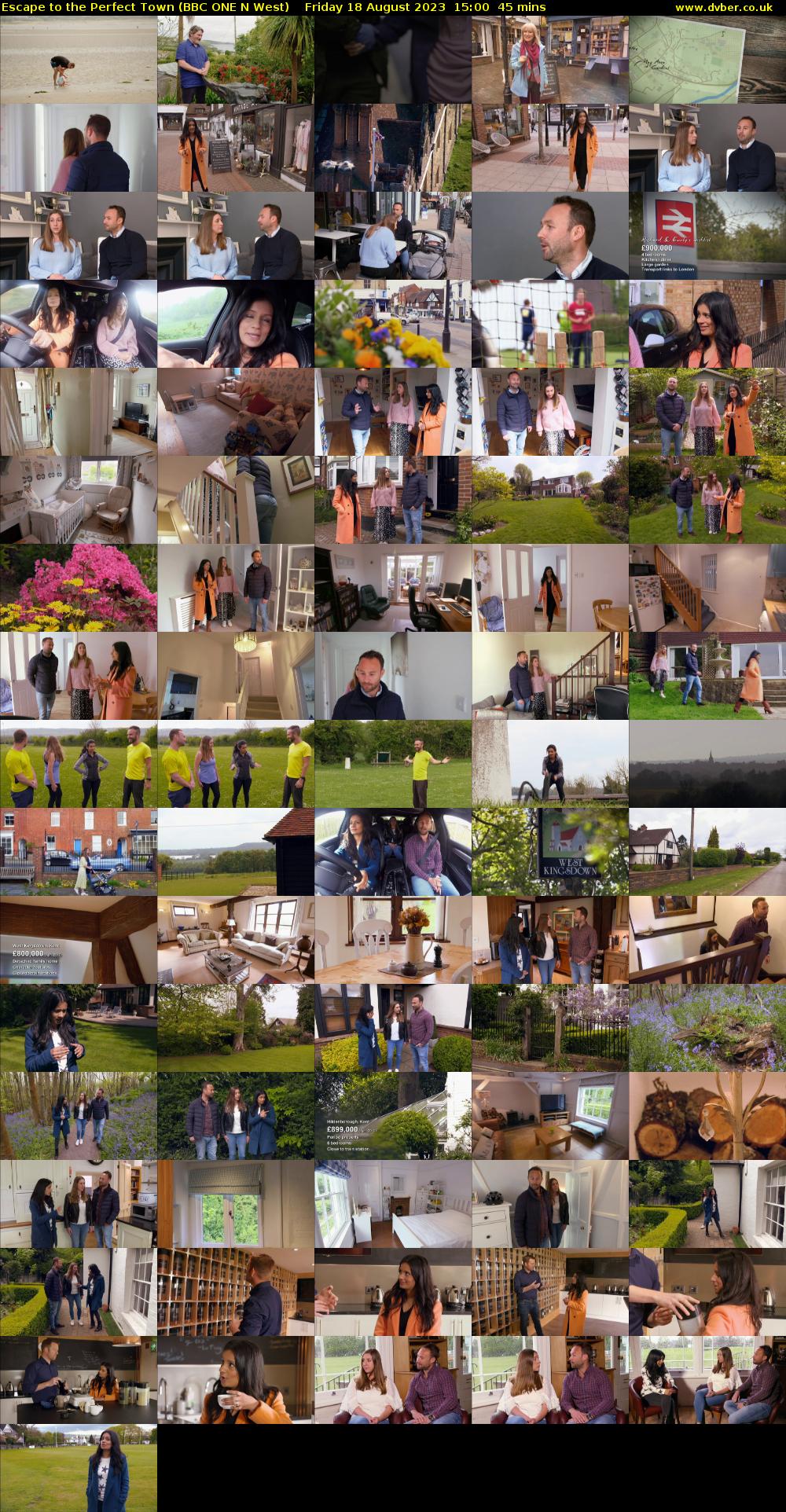 Escape to the Perfect Town (BBC ONE N West) Friday 18 August 2023 15:00 - 15:45