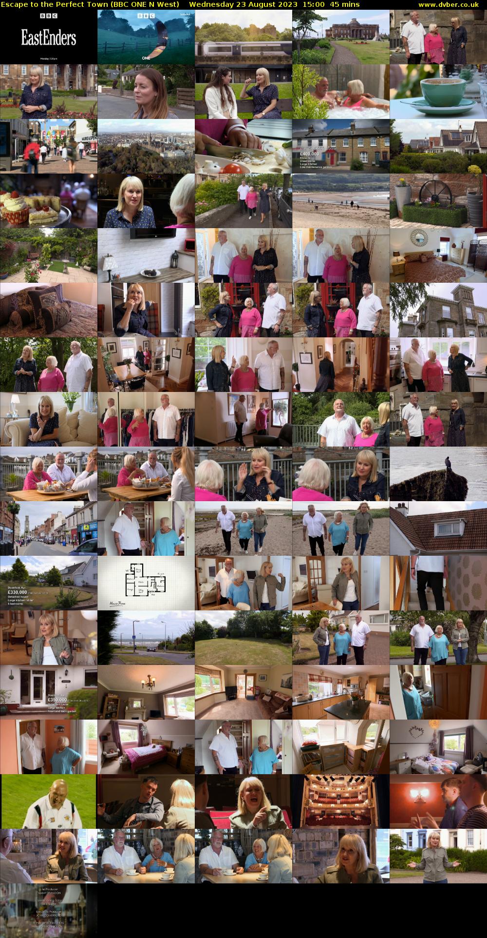 Escape to the Perfect Town (BBC ONE N West) Wednesday 23 August 2023 15:00 - 15:45