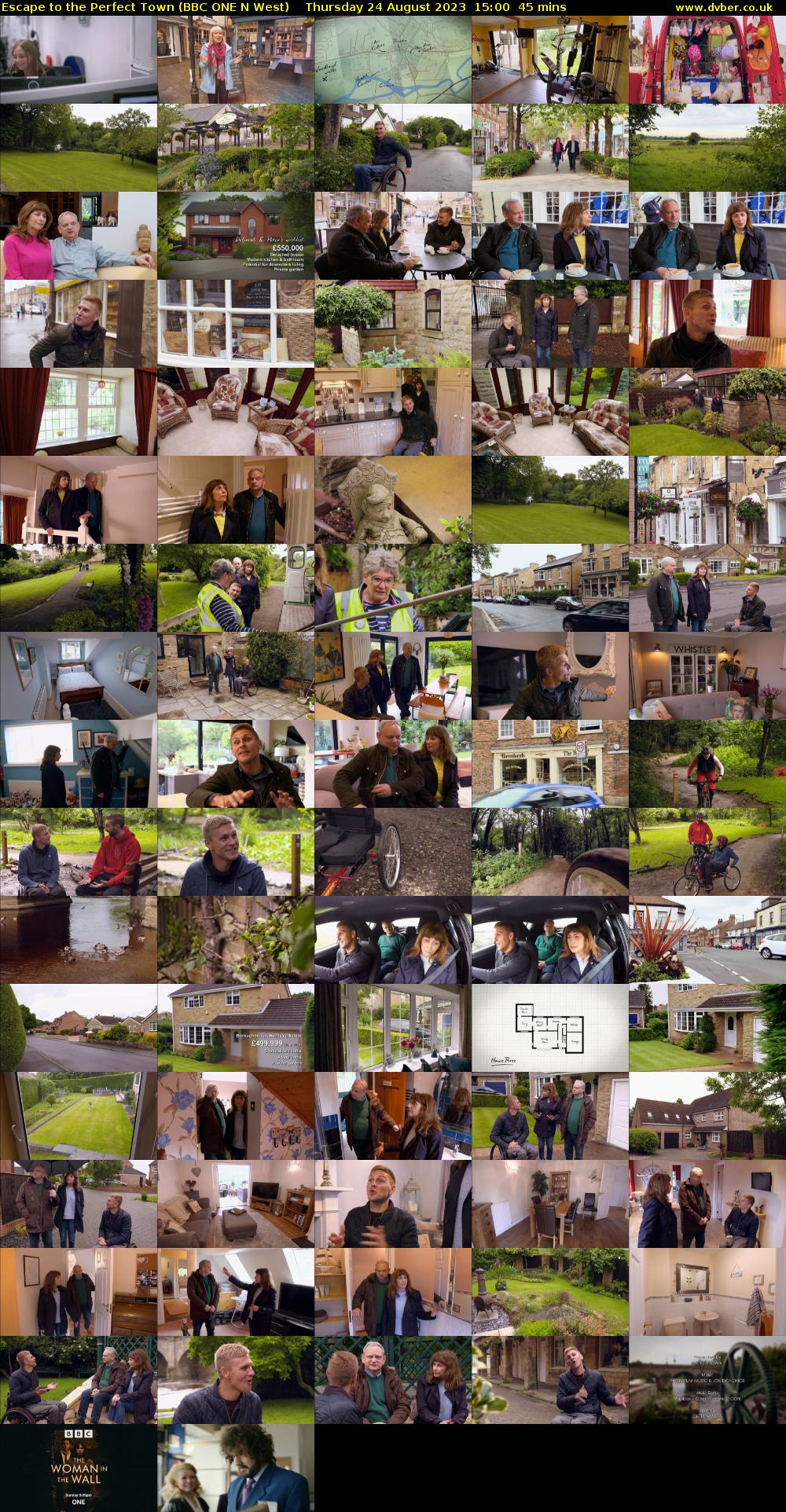Escape to the Perfect Town (BBC ONE N West) Thursday 24 August 2023 15:00 - 15:45
