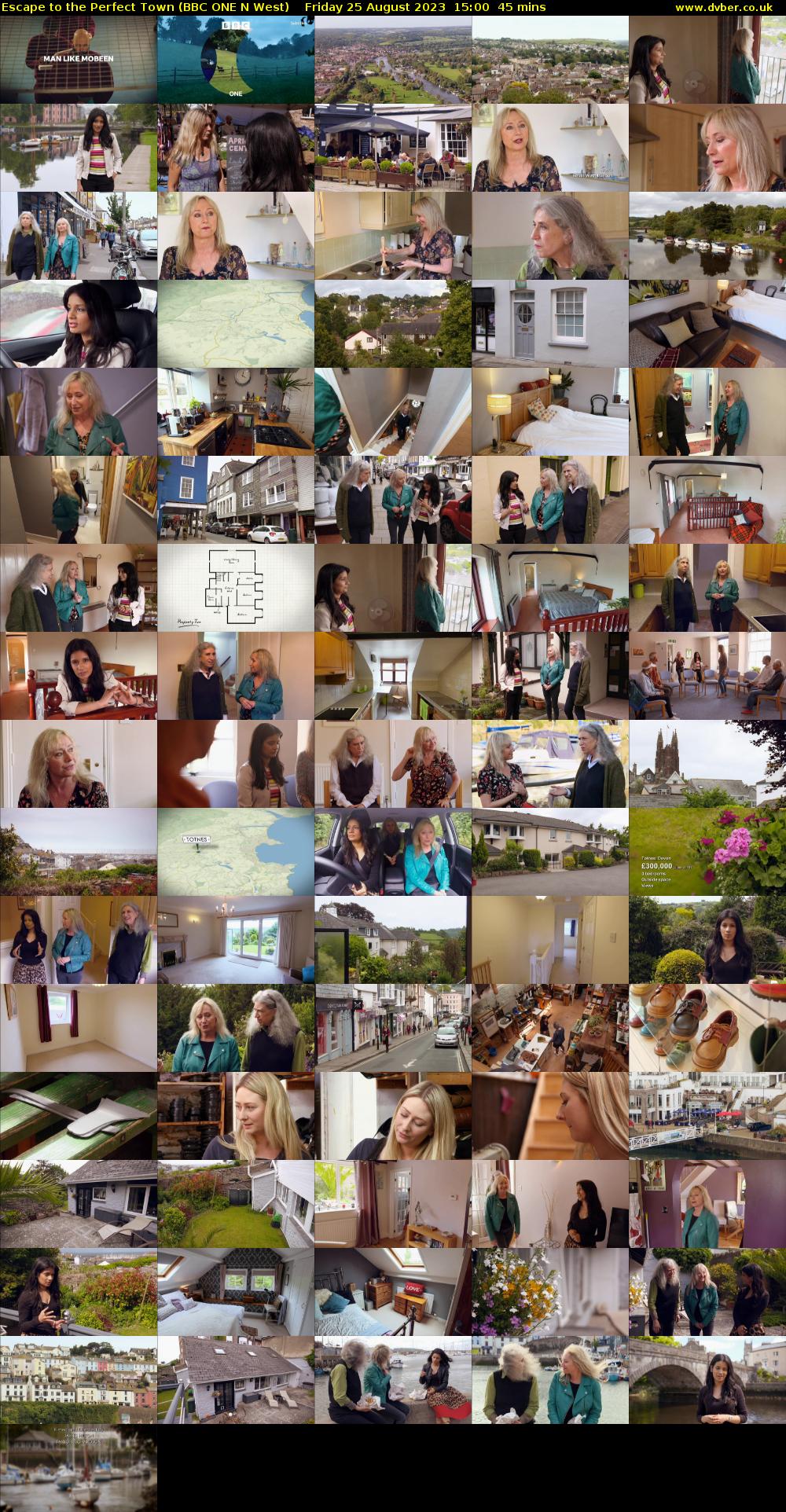 Escape to the Perfect Town (BBC ONE N West) Friday 25 August 2023 15:00 - 15:45