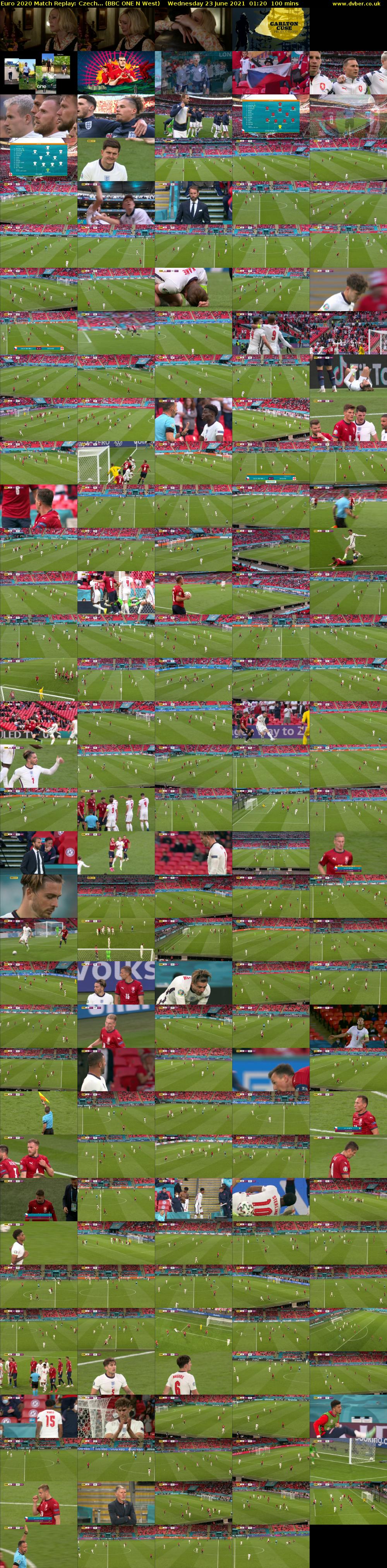 Euro 2020 Match Replay: Czech... (BBC ONE N West) Wednesday 23 June 2021 01:20 - 03:00