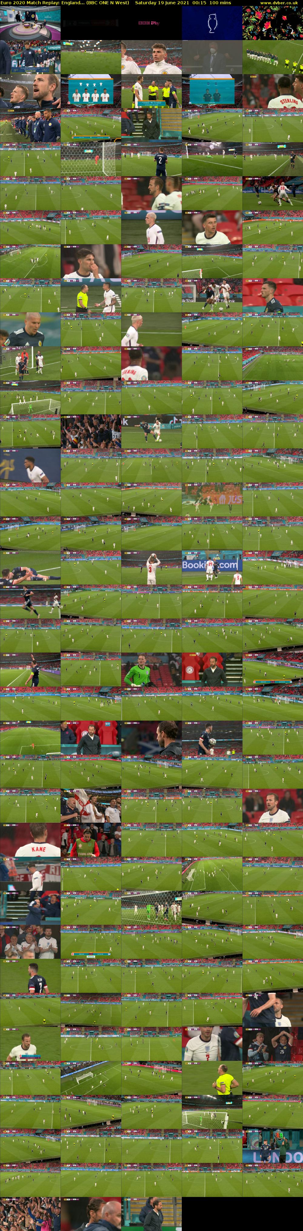 Euro 2020 Match Replay: England... (BBC ONE N West) Saturday 19 June 2021 00:15 - 01:55