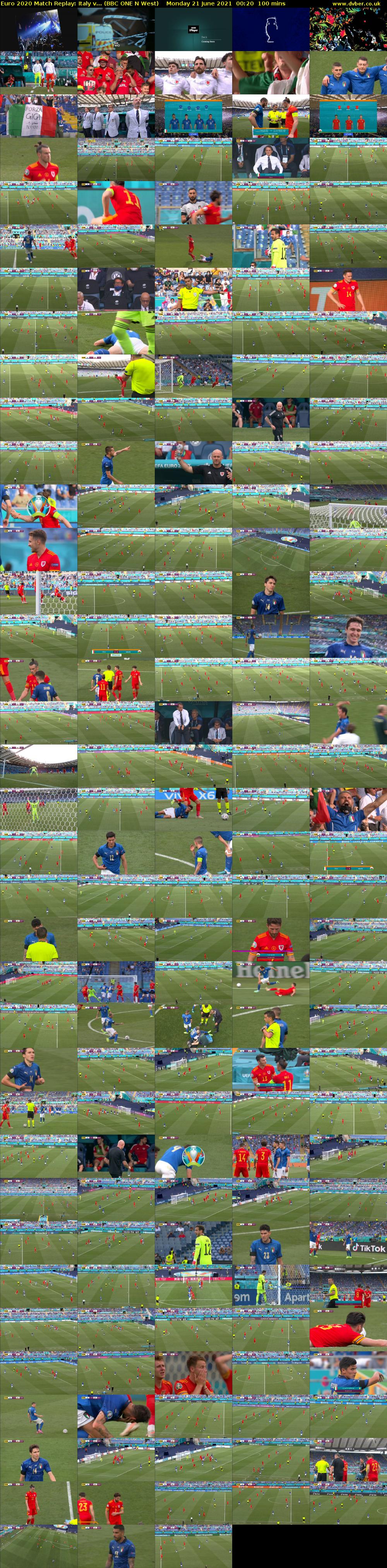 Euro 2020 Match Replay: Italy v... (BBC ONE N West) Monday 21 June 2021 00:20 - 02:00