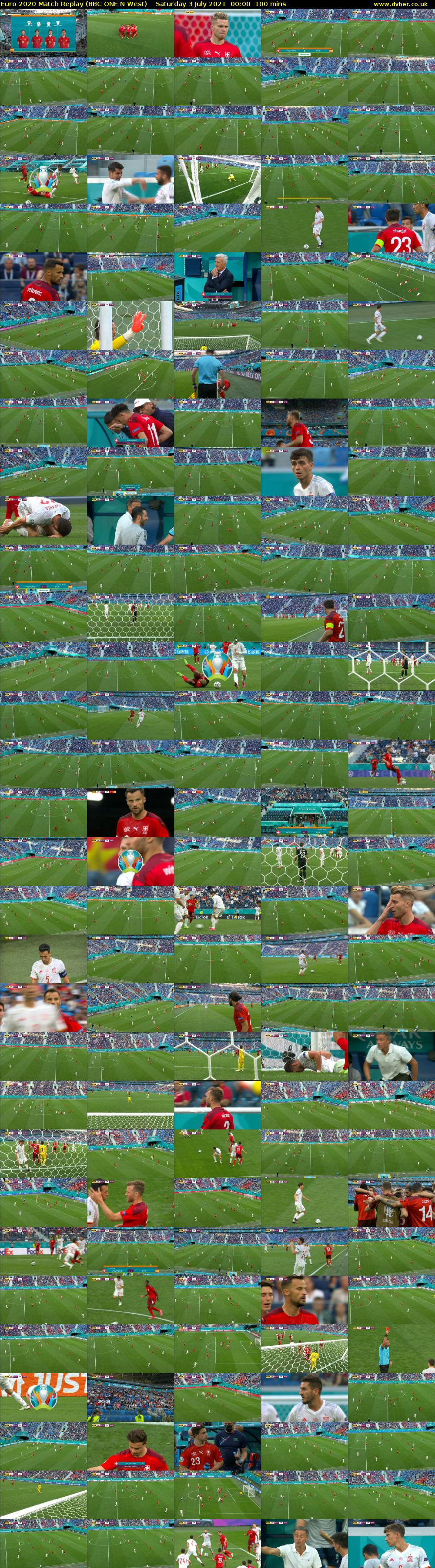 Euro 2020 Match Replay (BBC ONE N West) Saturday 3 July 2021 00:00 - 01:40