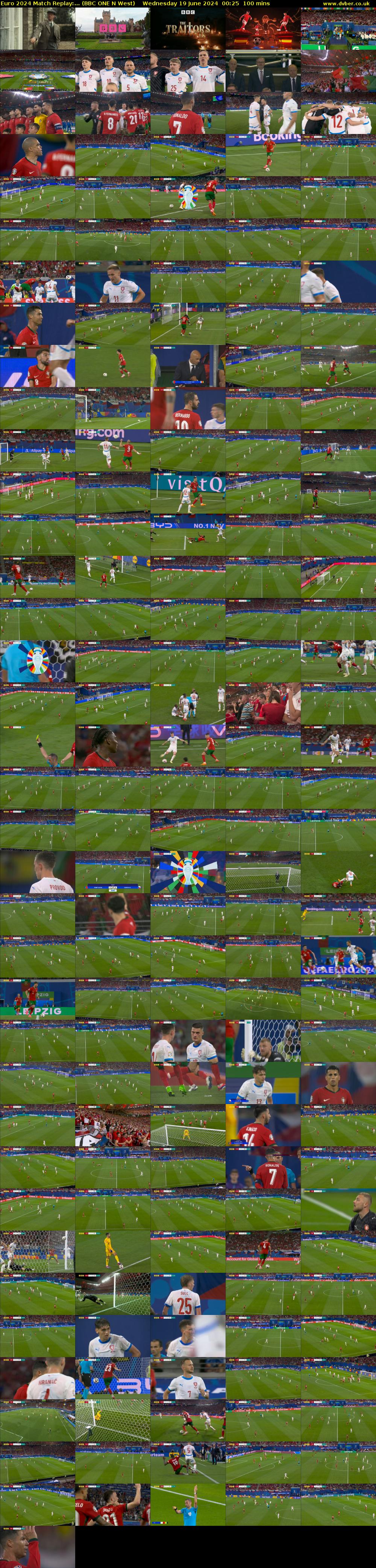 Euro 2024 Match Replay:... (BBC ONE N West) Wednesday 19 June 2024 00:25 - 02:05