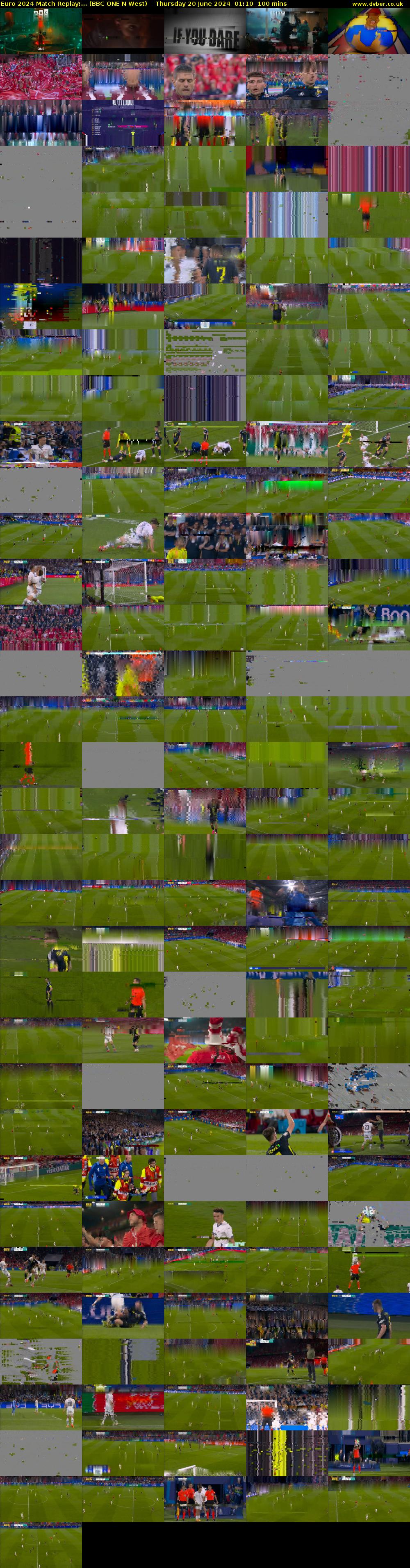Euro 2024 Match Replay:... (BBC ONE N West) Thursday 20 June 2024 01:10 - 02:50