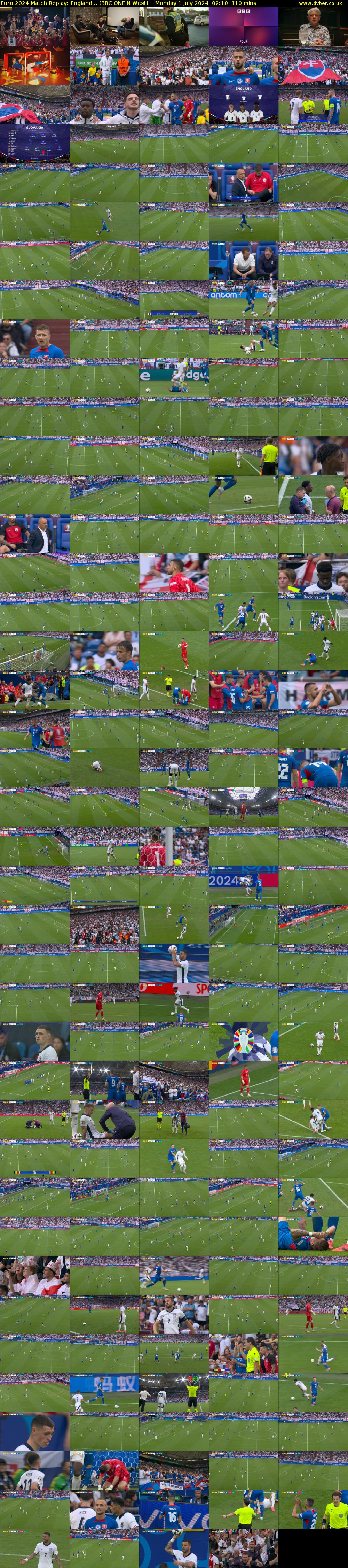 Euro 2024 Match Replay: England... (BBC ONE N West) Monday 1 July 2024 02:10 - 04:00