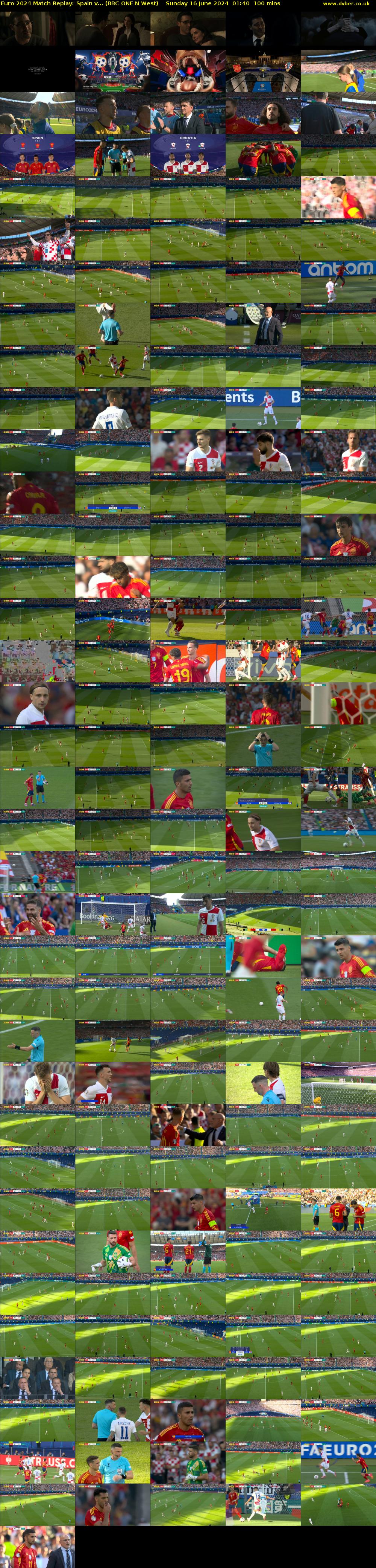 Euro 2024 Match Replay: Spain v... (BBC ONE N West) Sunday 16 June 2024 01:40 - 03:20