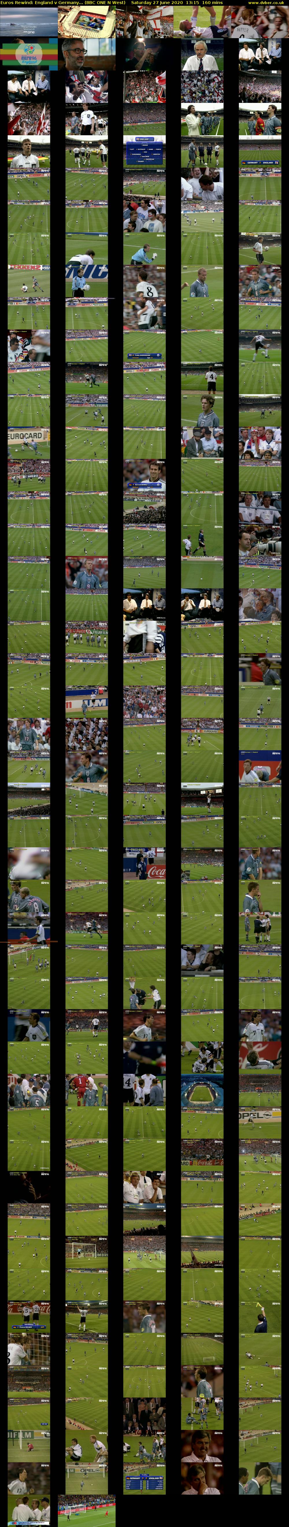 Euros Rewind: England v Germany... (BBC ONE N West) Saturday 27 June 2020 13:15 - 15:55